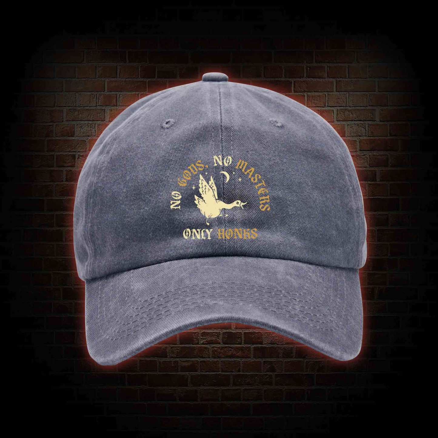 No Gods No Masters Washed Vintage Baseball Cap