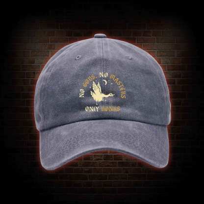 No Gods No Masters Washed Vintage Baseball Cap