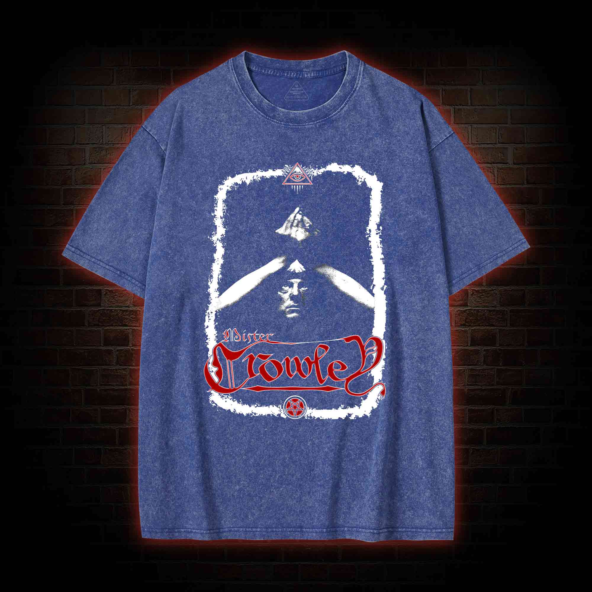 Aleister Crowley Washed T-shirt