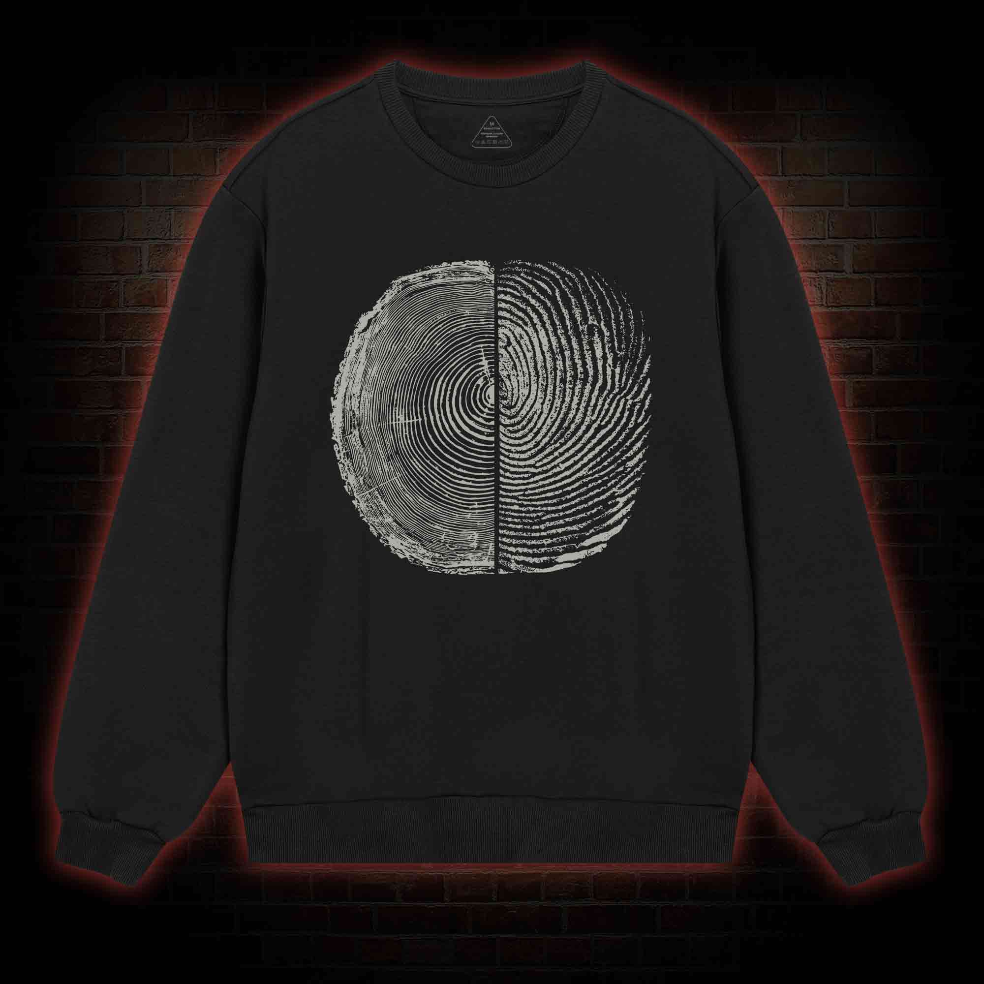 Tree Rings And Fingerprint Sweatshirt