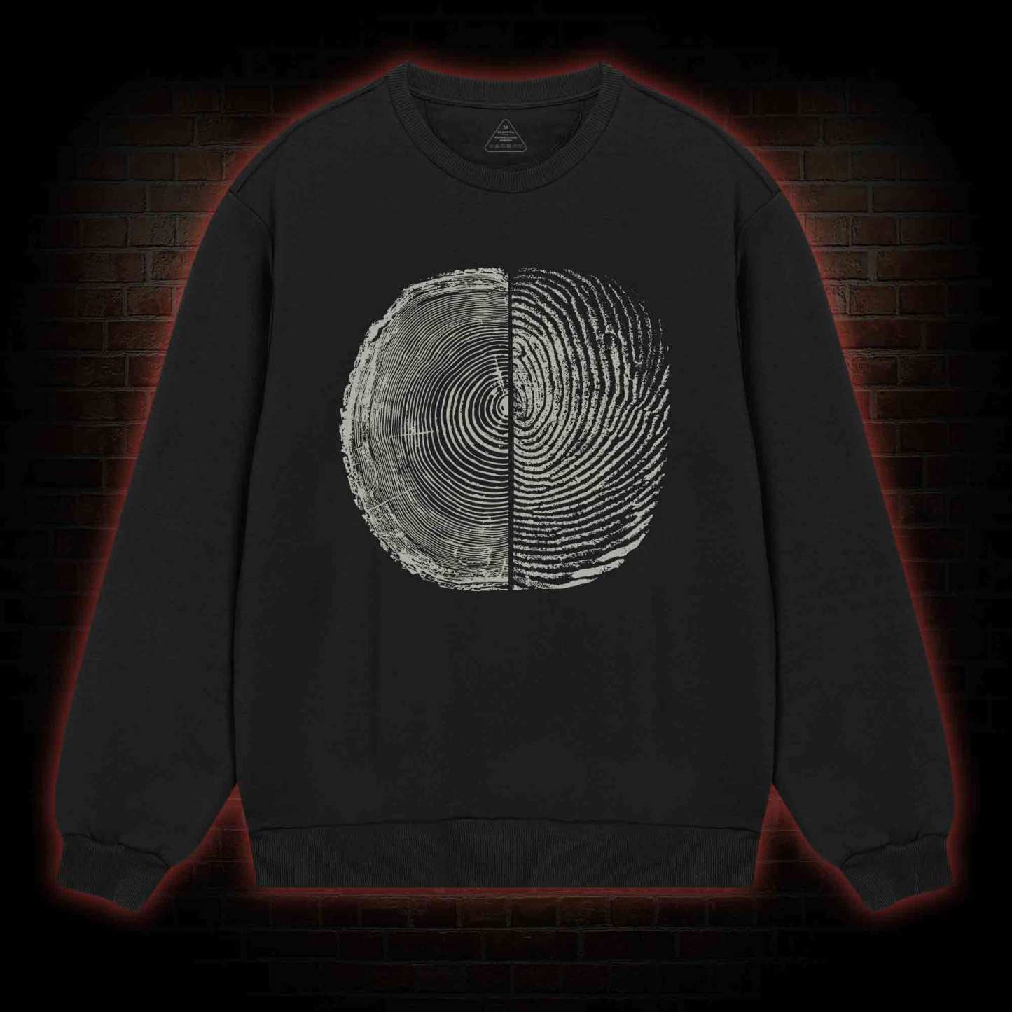Tree Rings And Fingerprint Sweatshirt