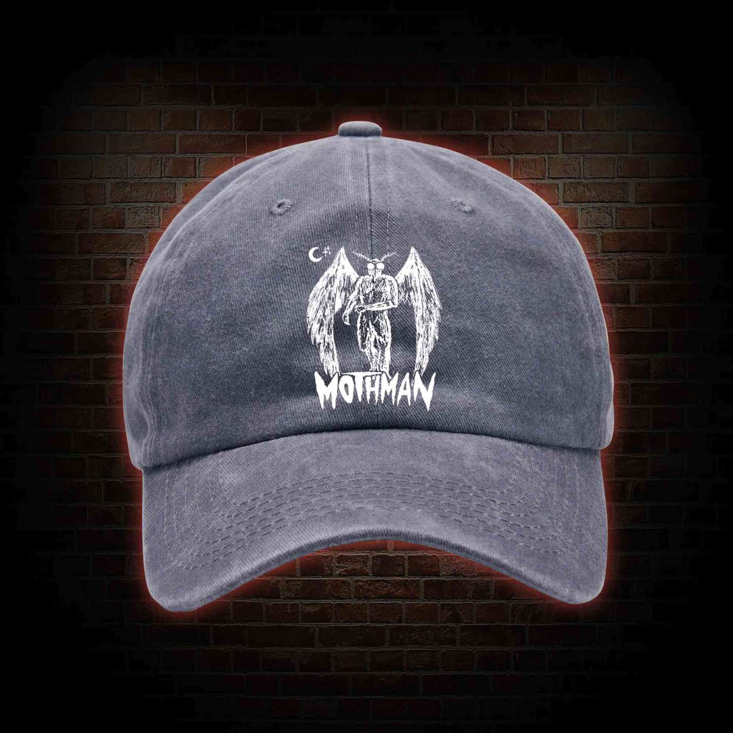 Mothman Washed Vintage Baseball Cap