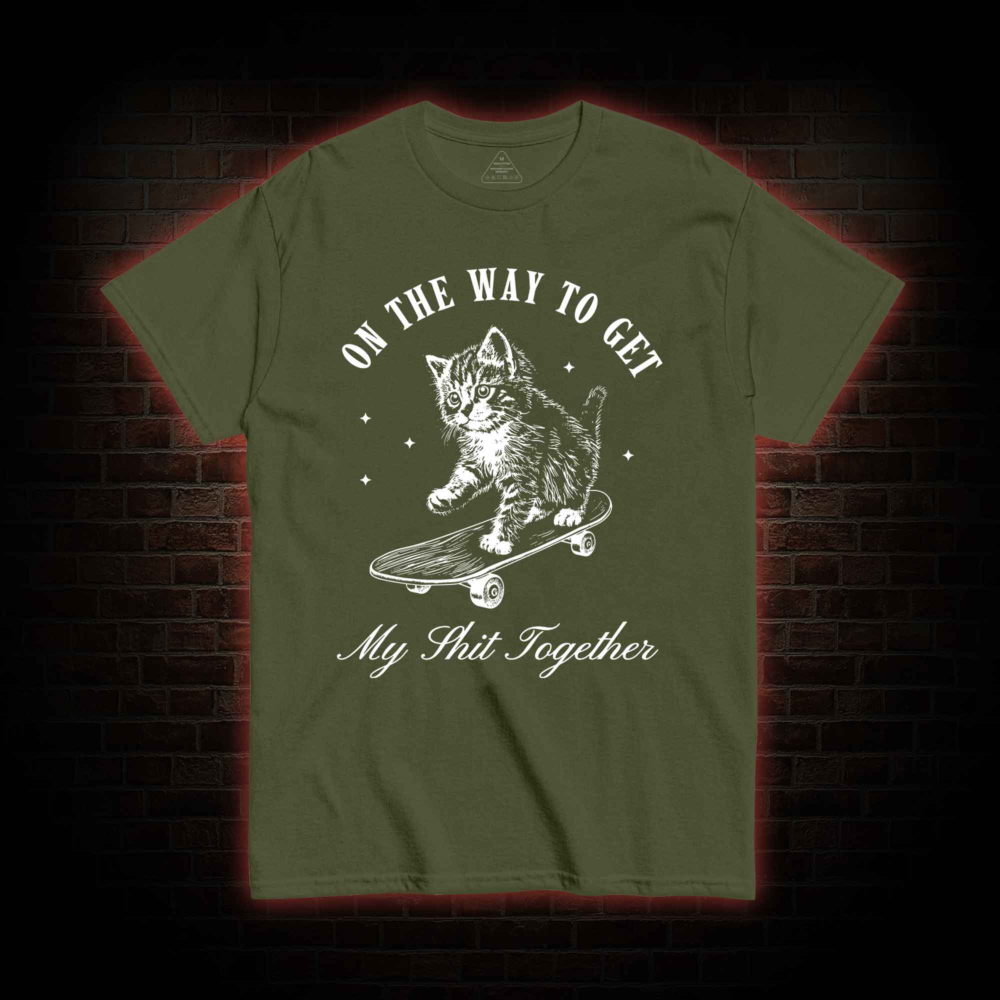 On My Way Cat T-shirt