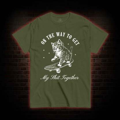 On My Way Cat T-shirt