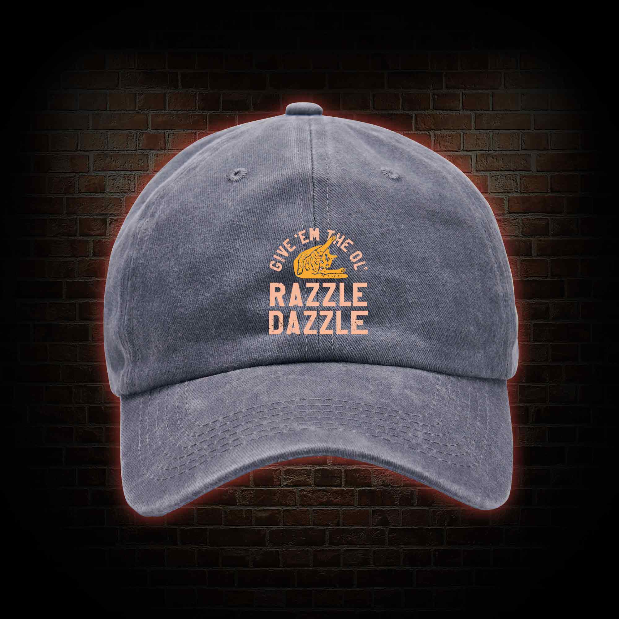 Razzle Dazzle Washed Vintage Baseball Cap