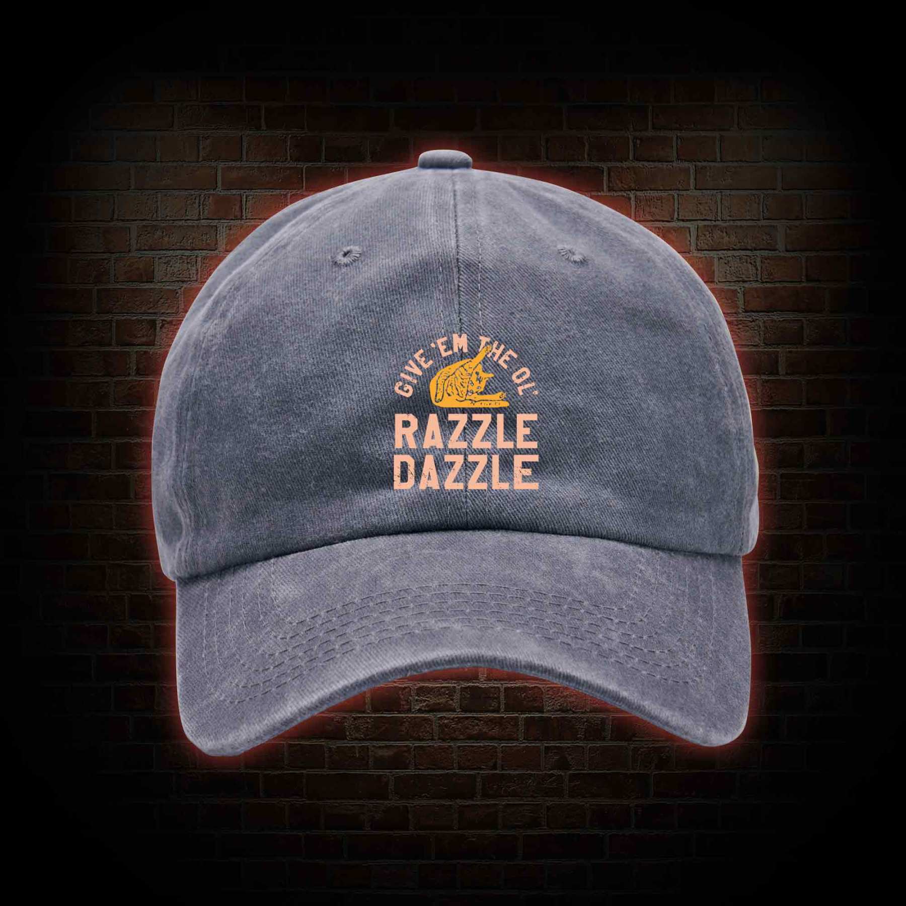 Razzle Dazzle Washed Vintage Baseball Cap