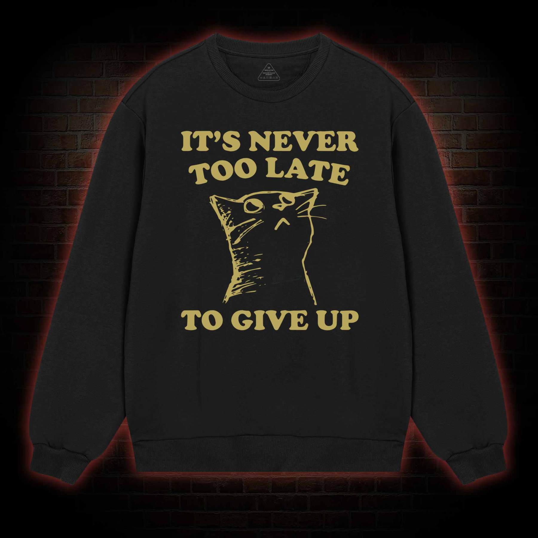 It's Never Too Late To Give Up Sweatshirt
