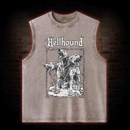 Hell Hound Cerberus Washed Tank Top