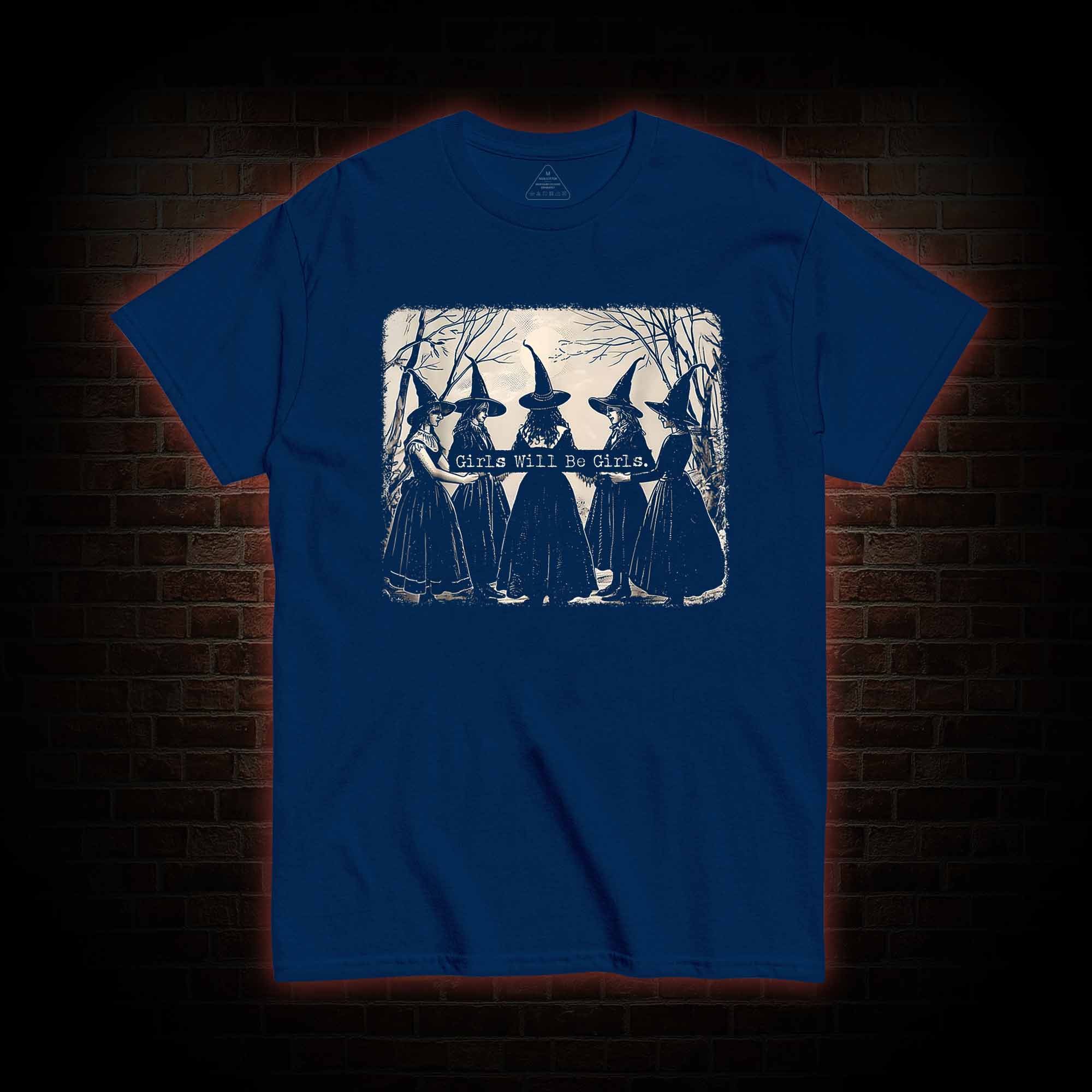 Girl Will Be Girl Funny Witch T-shirt 