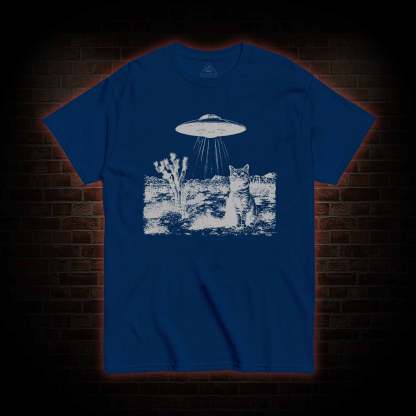 UFO Cowboy Cat T-shirt 