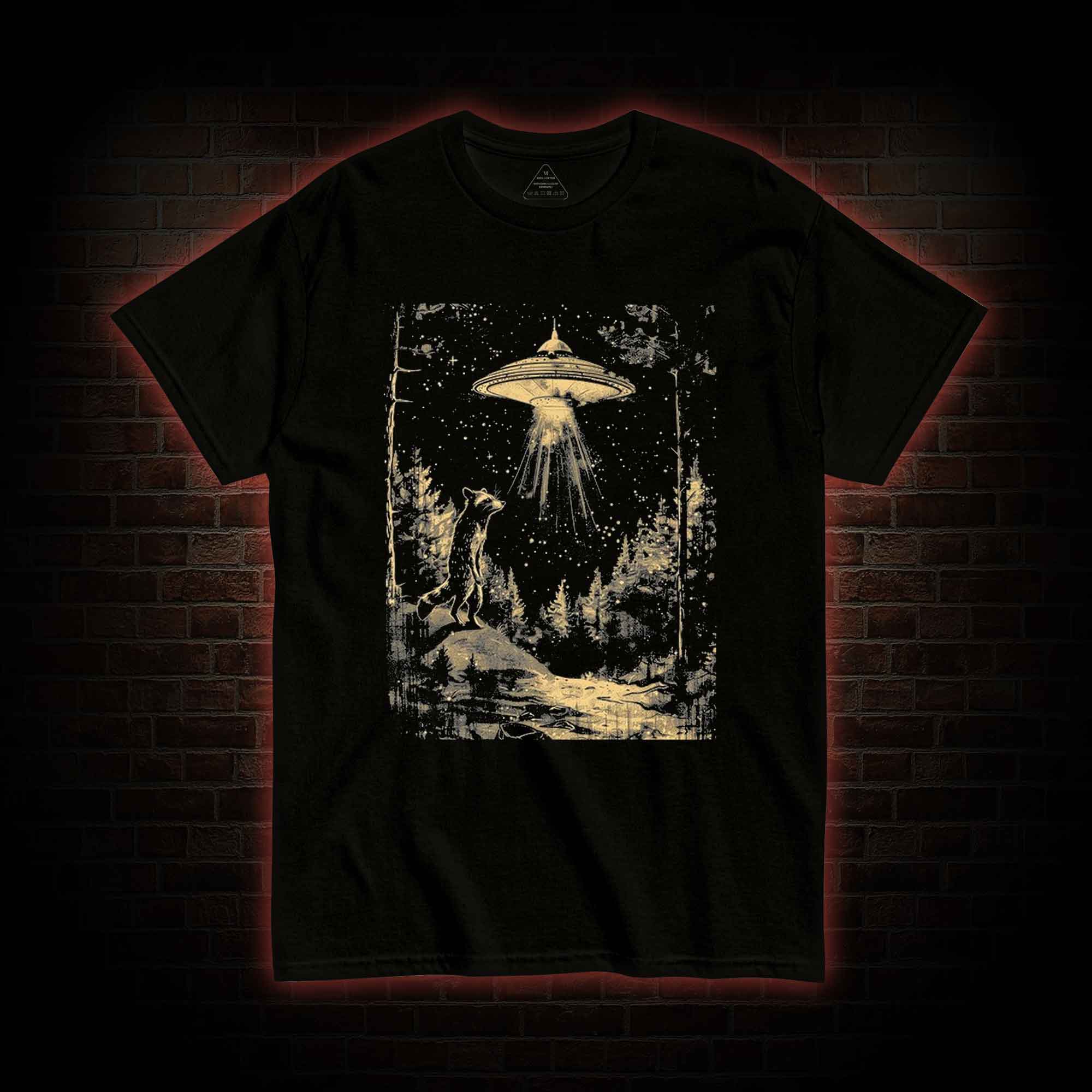 UFO and Raccoons T-shirt