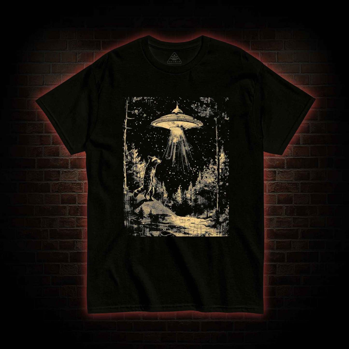 UFO and Raccoons T-shirt