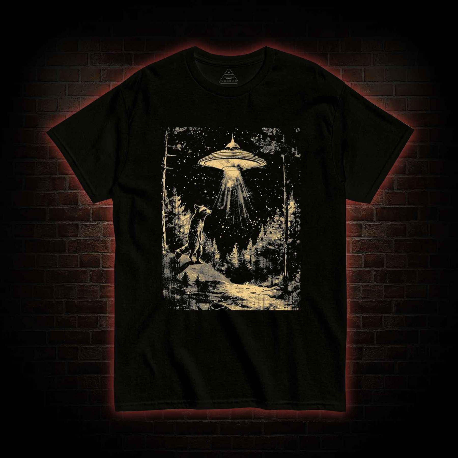 UFO and Raccoons T-shirt
