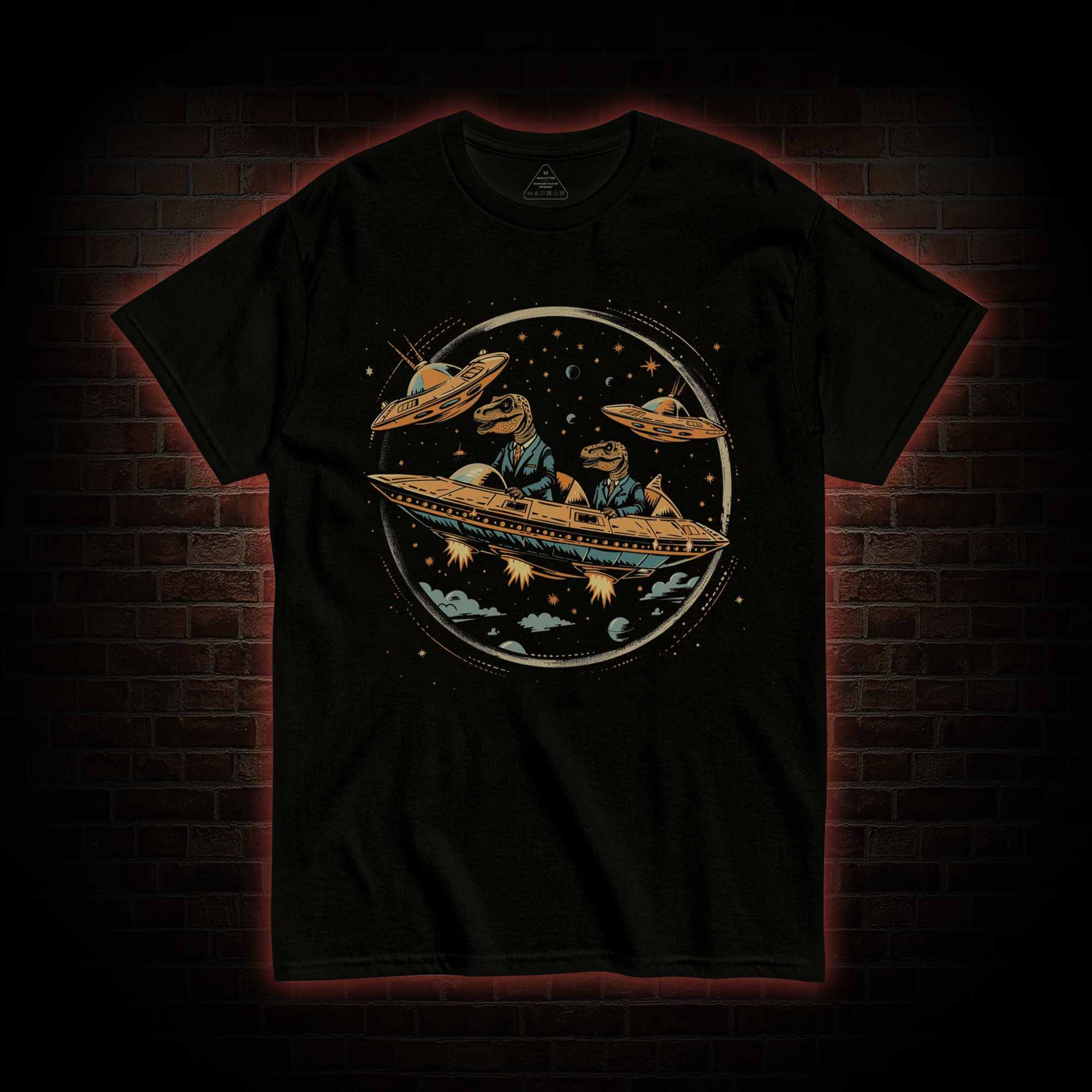 Dinosaur UFO Encounter T-shirt 