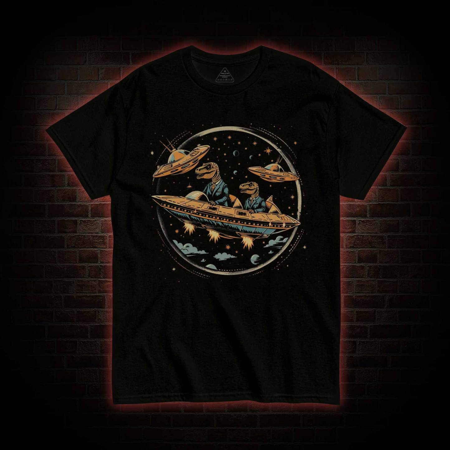 Dinosaur UFO Encounter T-shirt