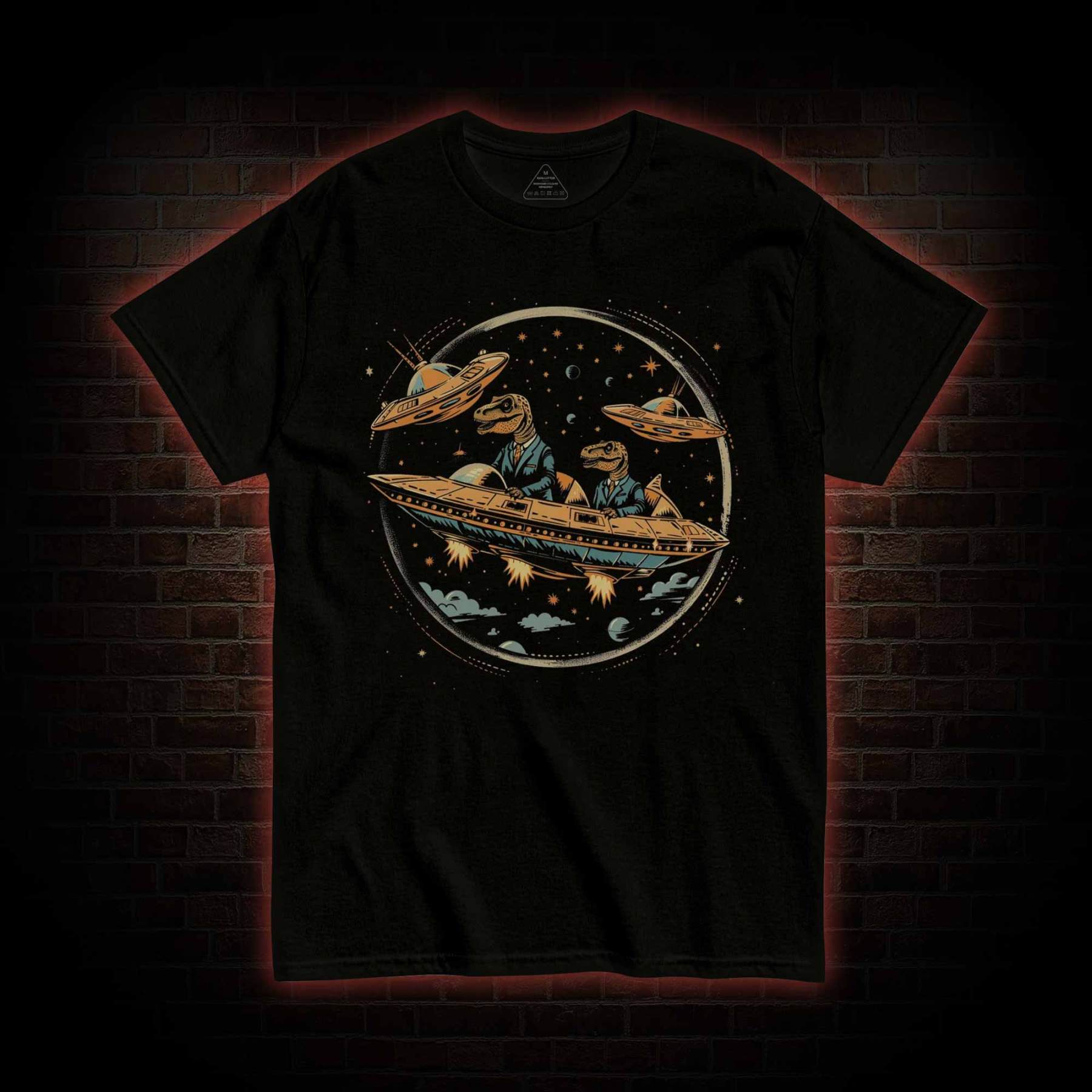 Dinosaur UFO Encounter T-shirt