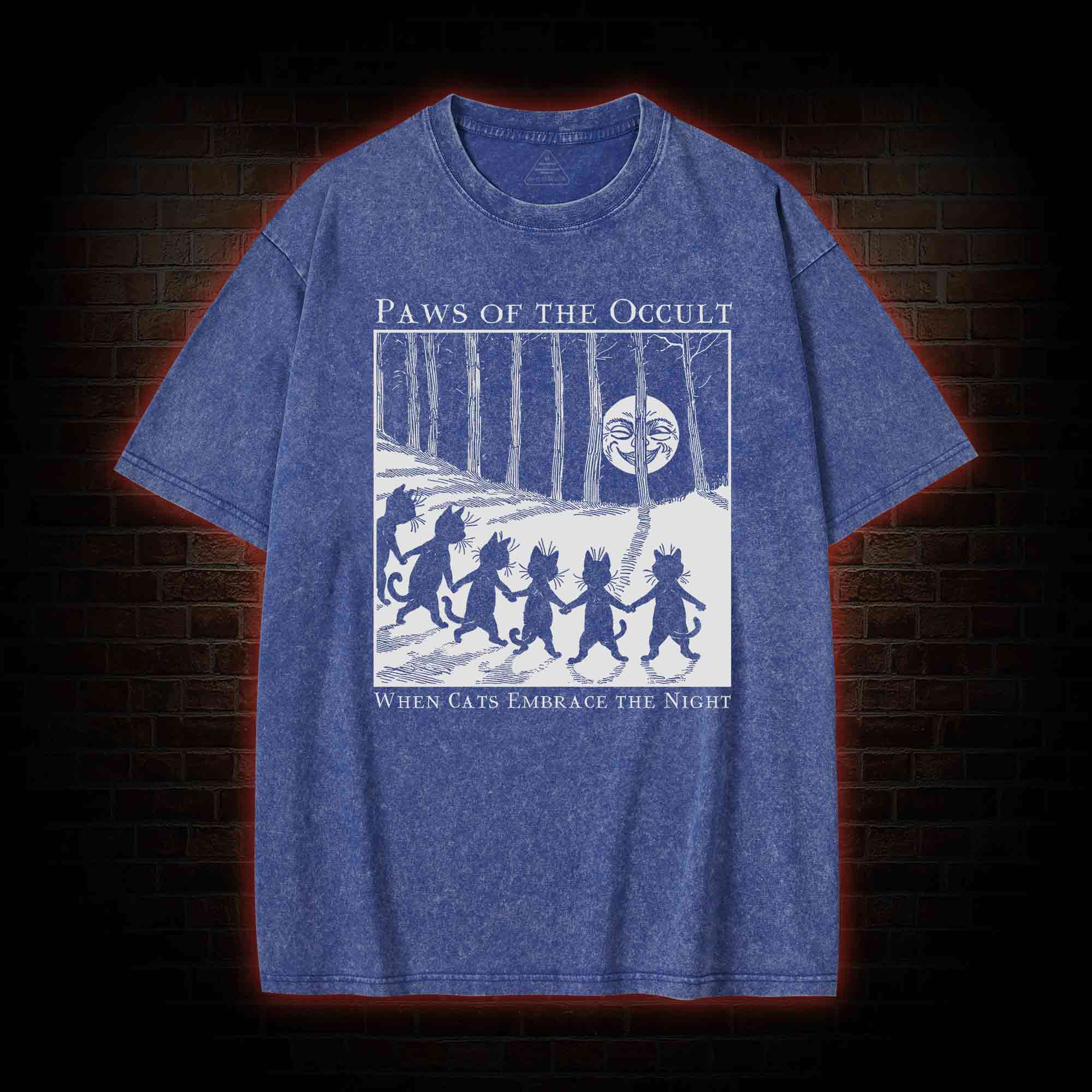 Paws of the Occult Washed T-shirt