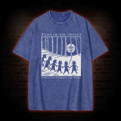 Paws of the Occult Washed T-shirt