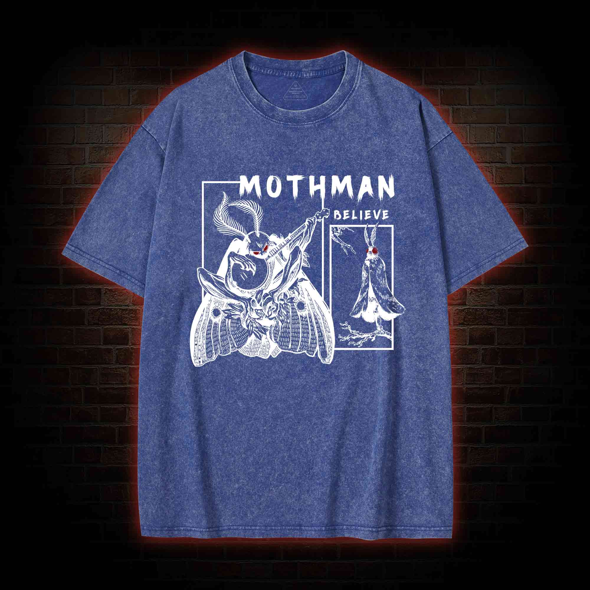 Believe Mothman Washed T-shirt