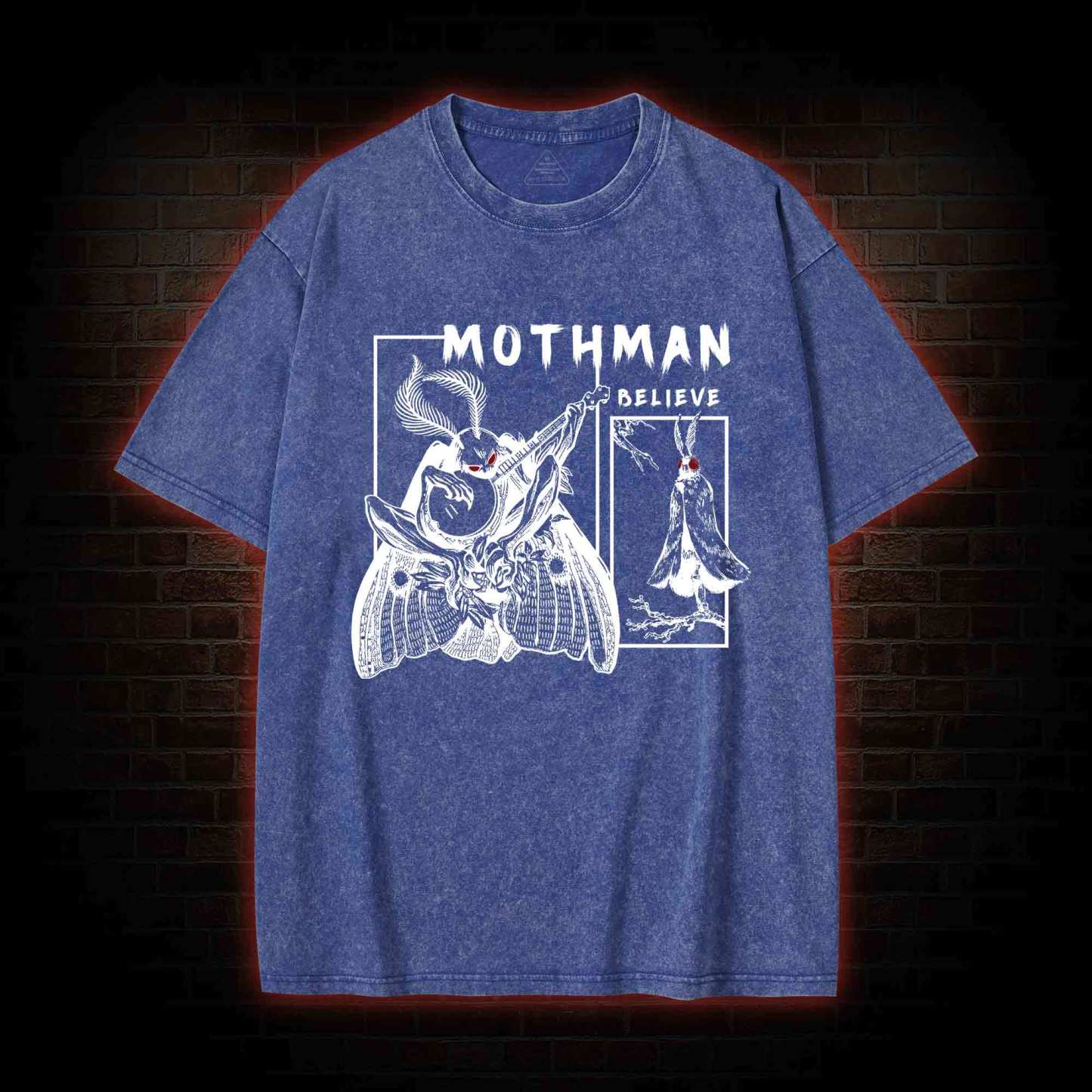 Believe Mothman Washed T-shirt
