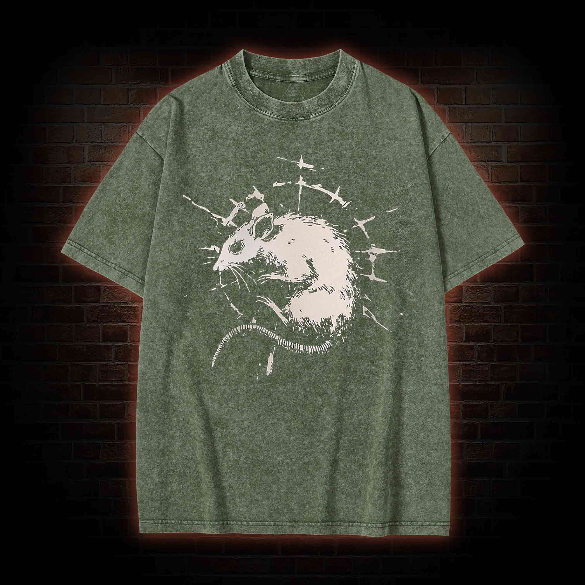 Punk Rat Washed T-shirt
