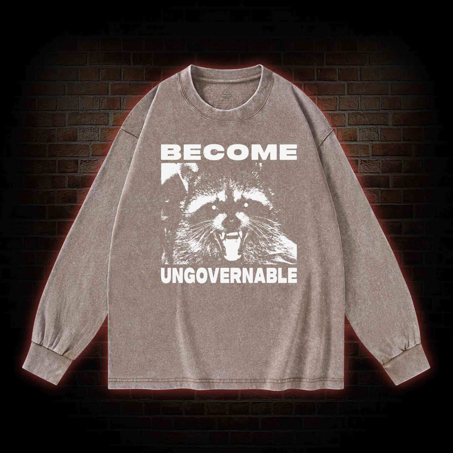 Become Ungovernable Washed Long-Sleeve T-shirt