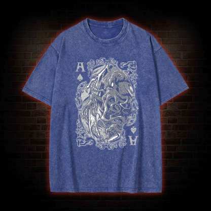Cthulhu Mythos Cards Washed T-shirt