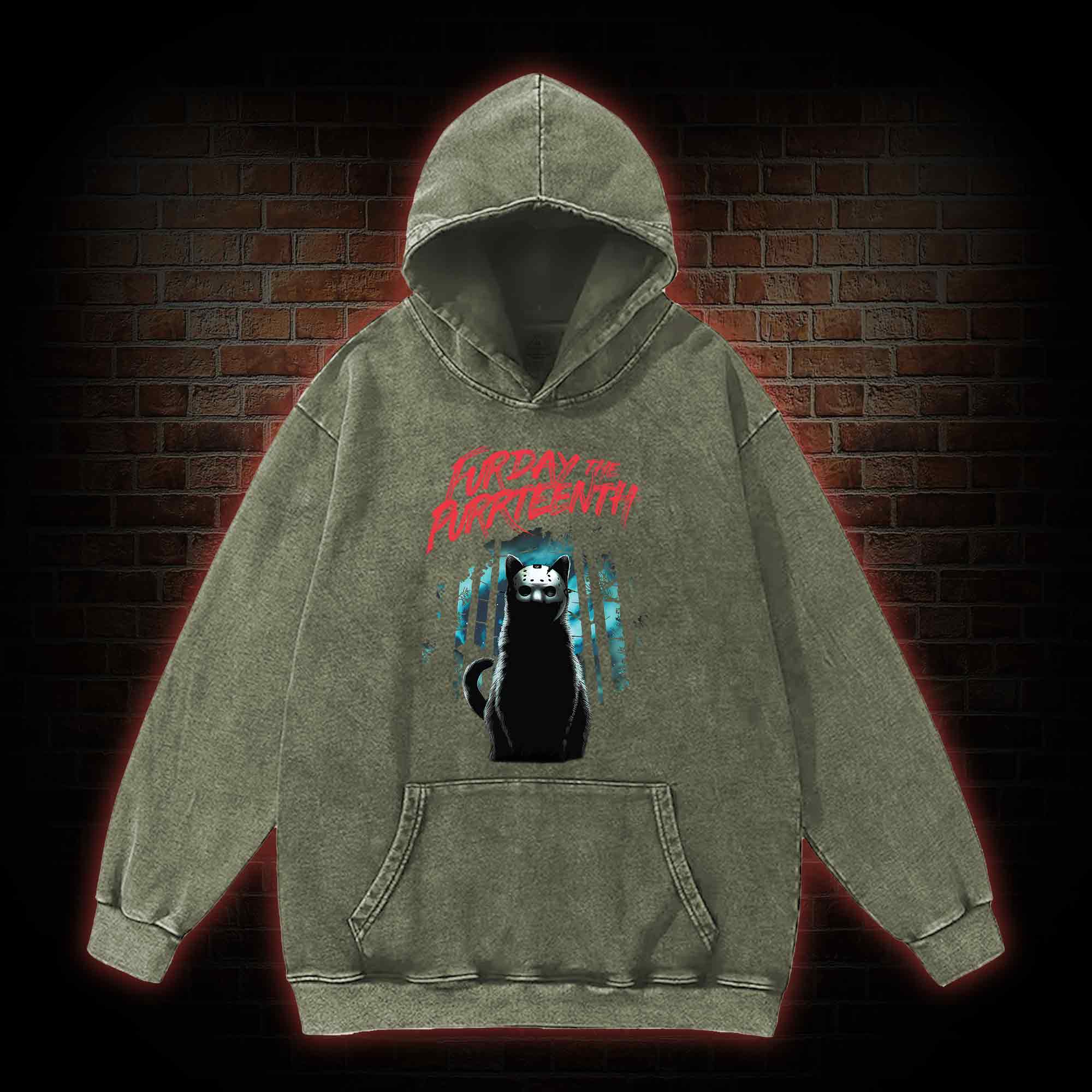 Furday The Purrteenth Washed Hoodie