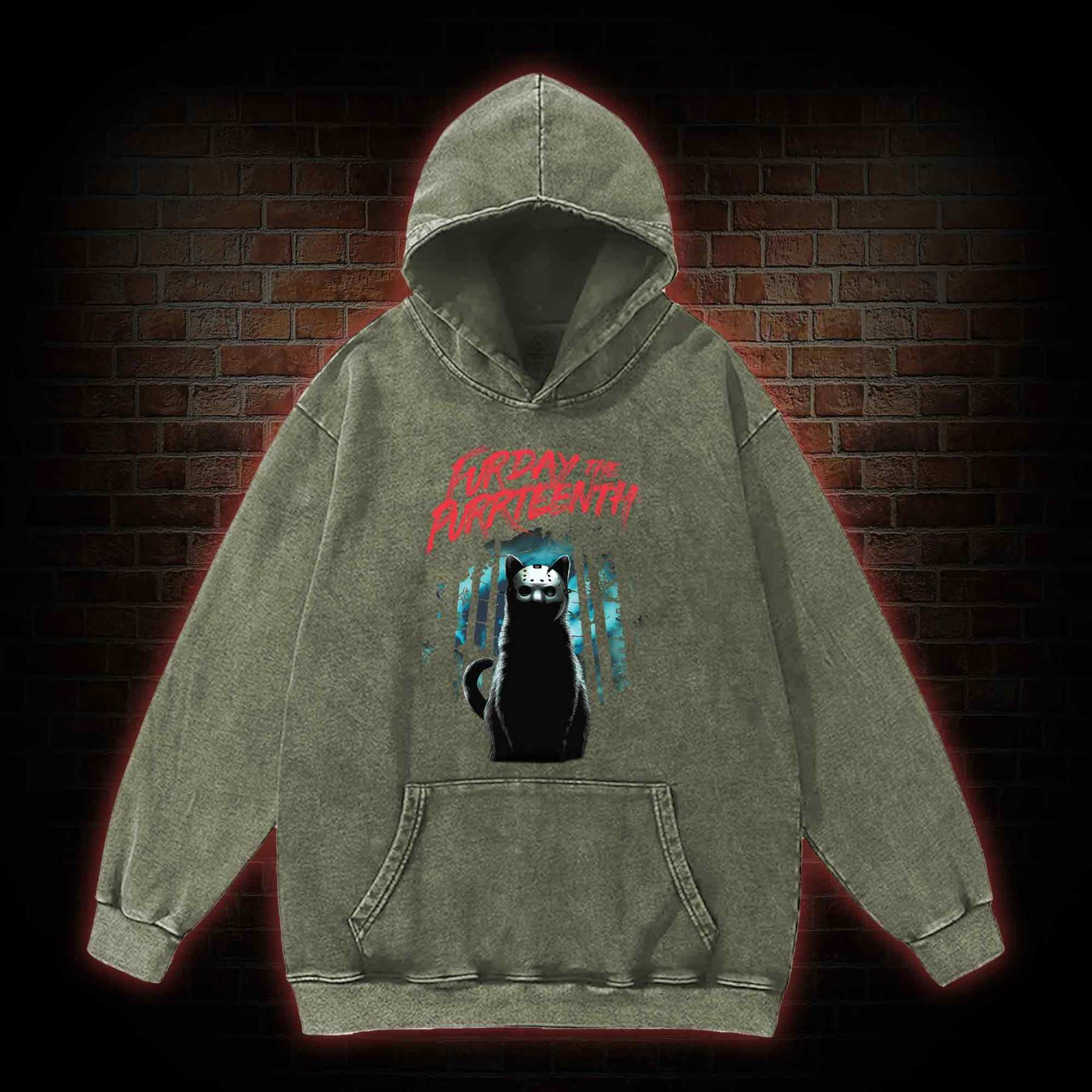 Furday The Purrteenth Washed Hoodie