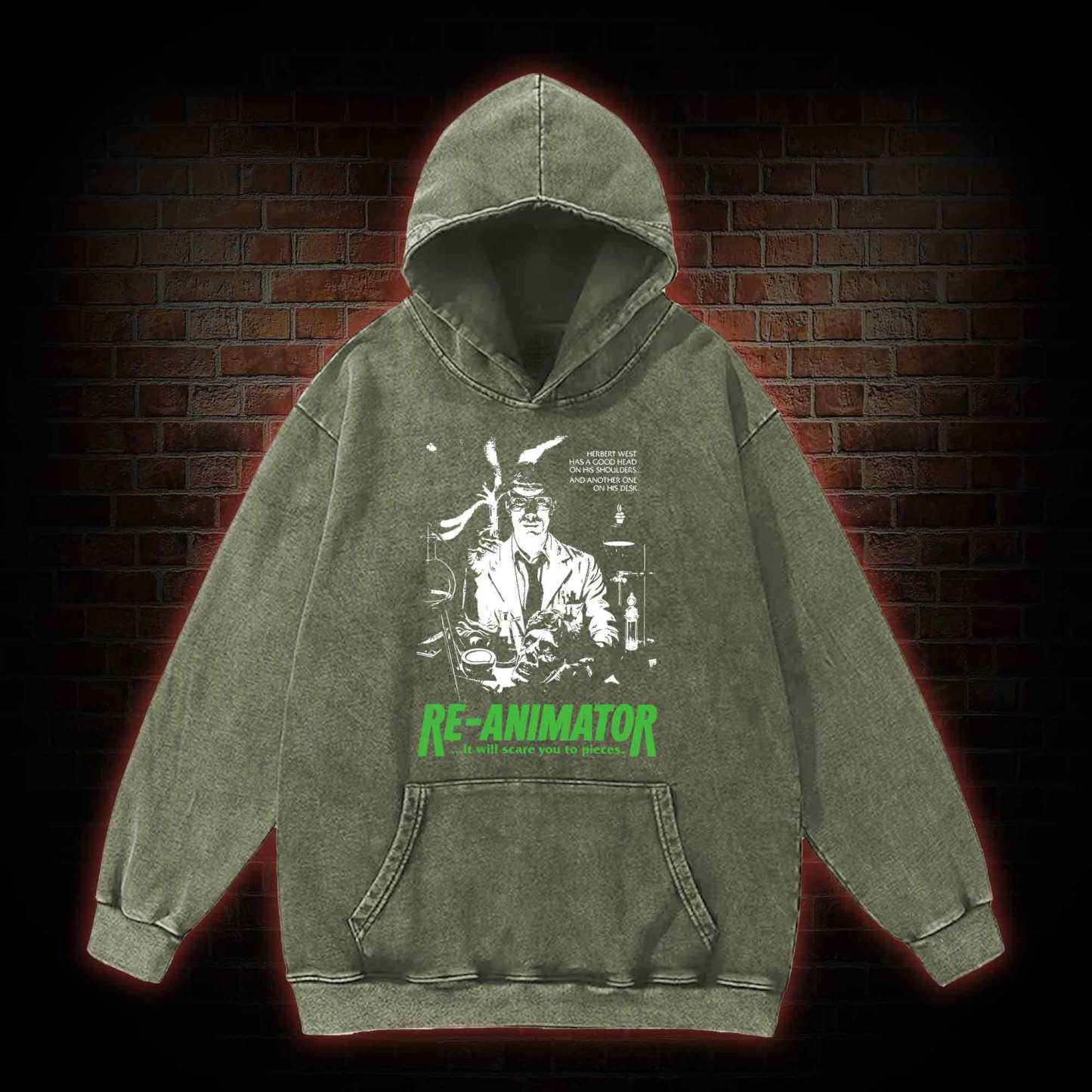 Fright Night Washed Hoodie