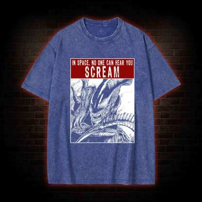No One Can Hear Your Scream Washed T-shirt