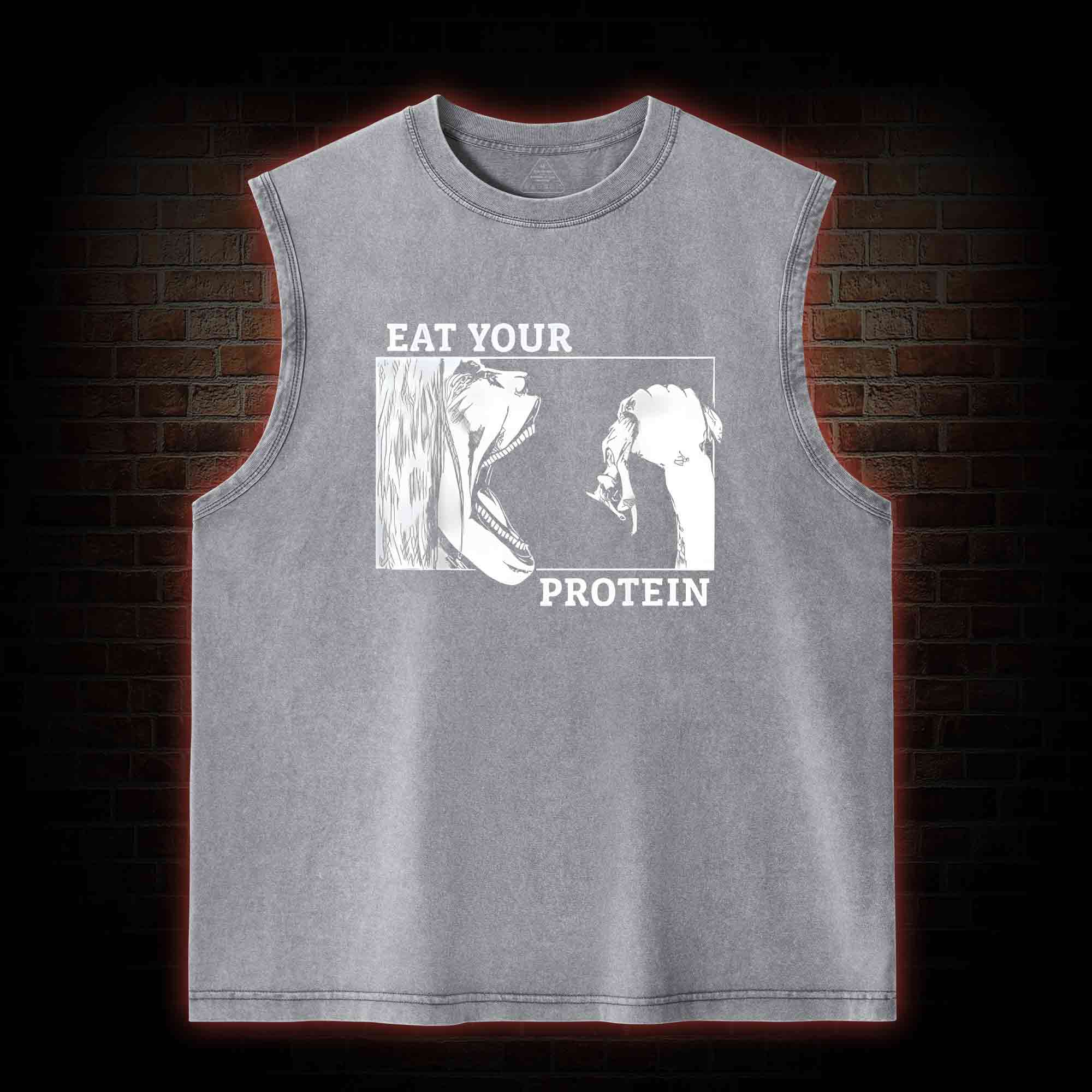 Eat Your Protein Washed Tank Top