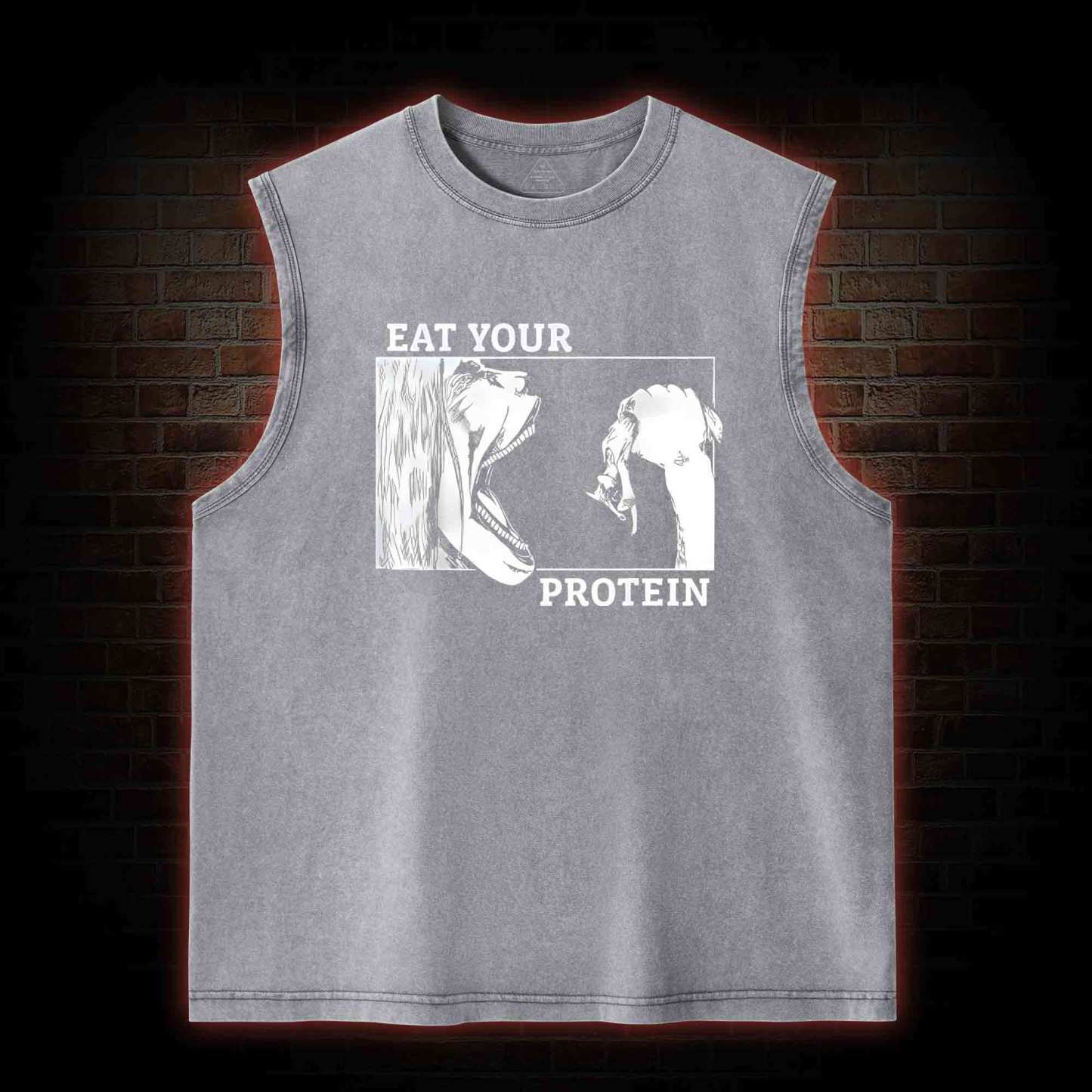 Eat Your Protein Washed Tank Top
