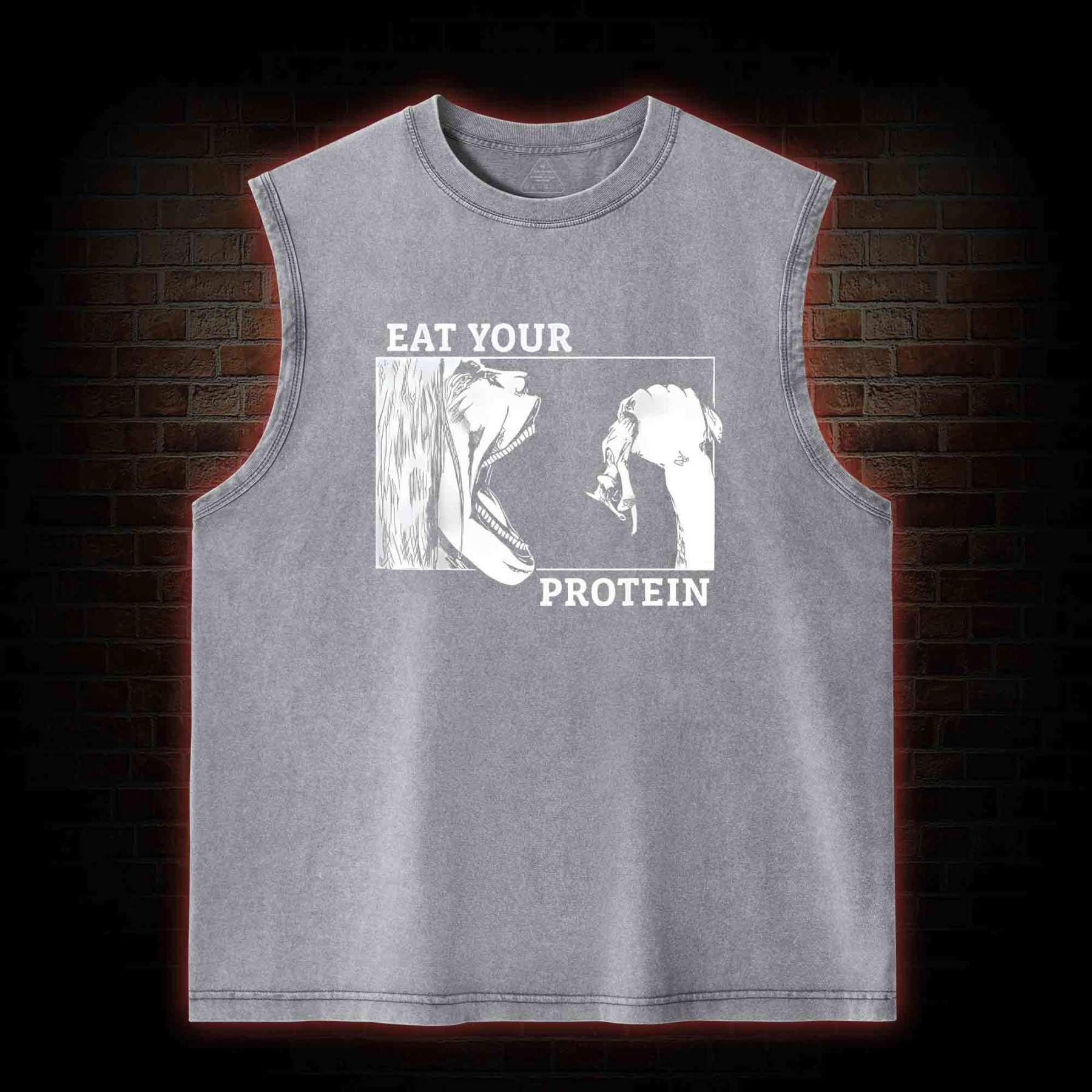 Eat Your Protein Washed Tank Top