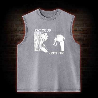 Eat Your Protein Washed Tank Top