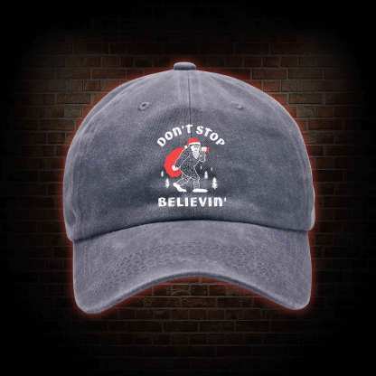 Don't Stop Believin' Washed Vintage Baseball Cap