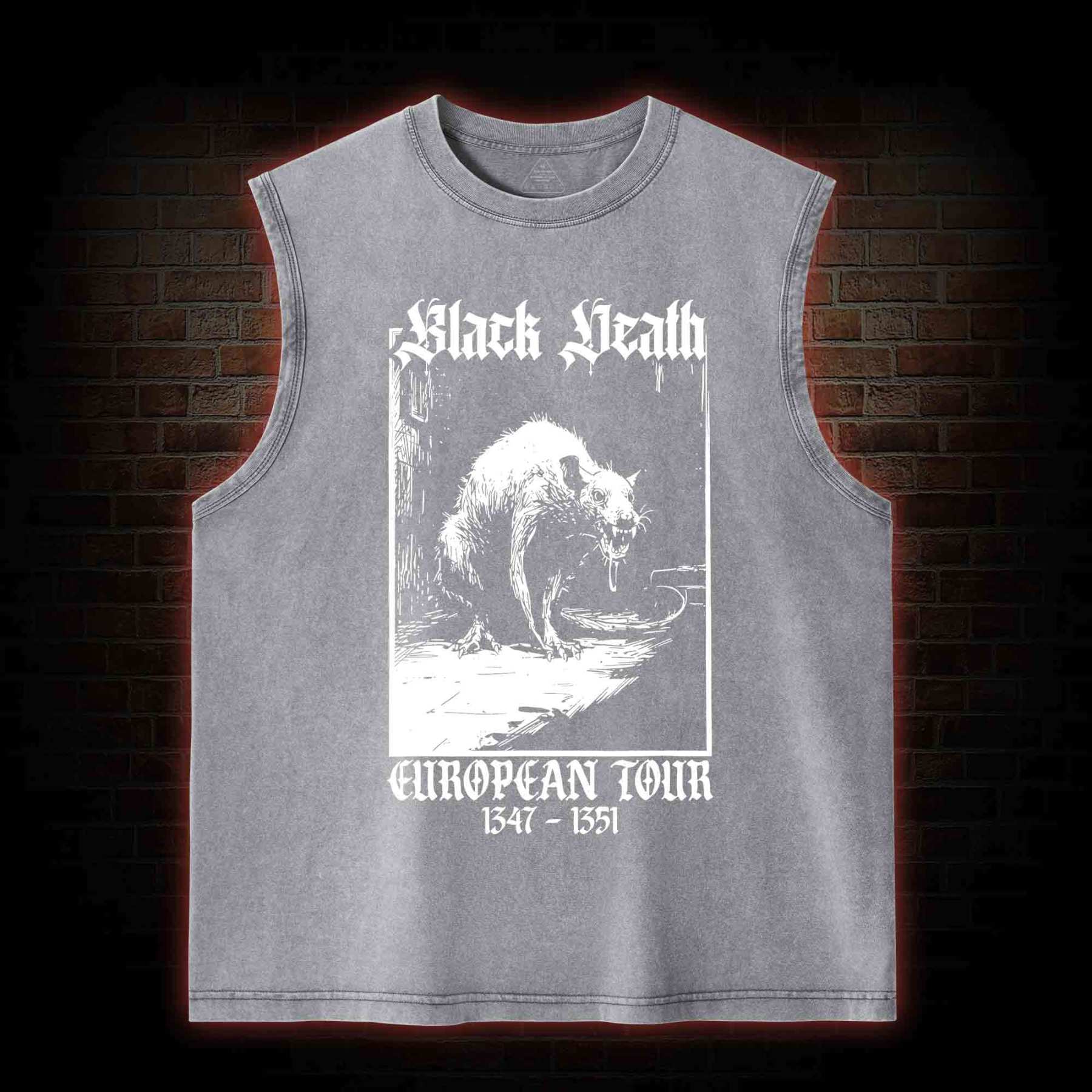 Black Death European Tour 1347-1351 Washed Tank Top