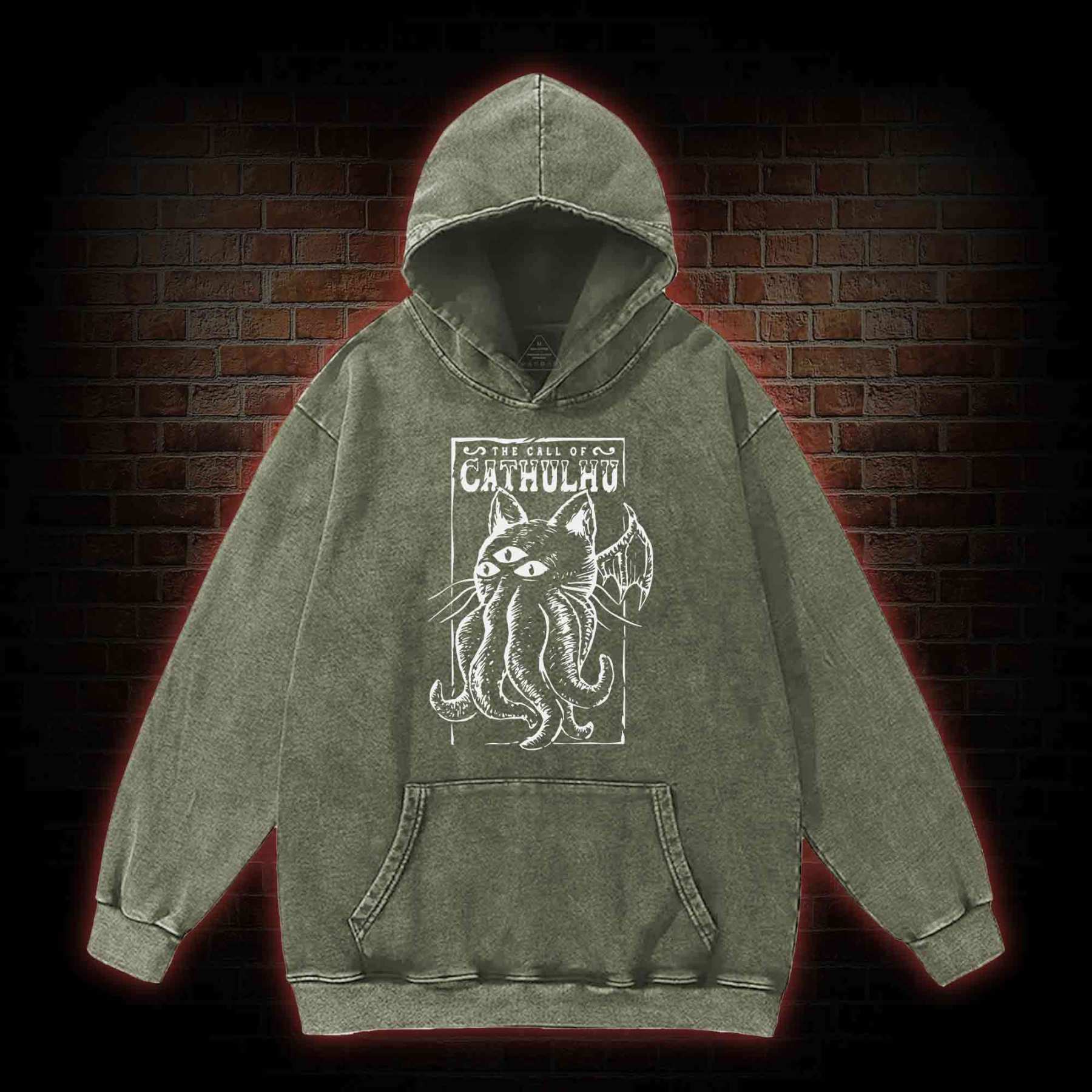 The Call Of Cathulhu Essential Washed Hoodie