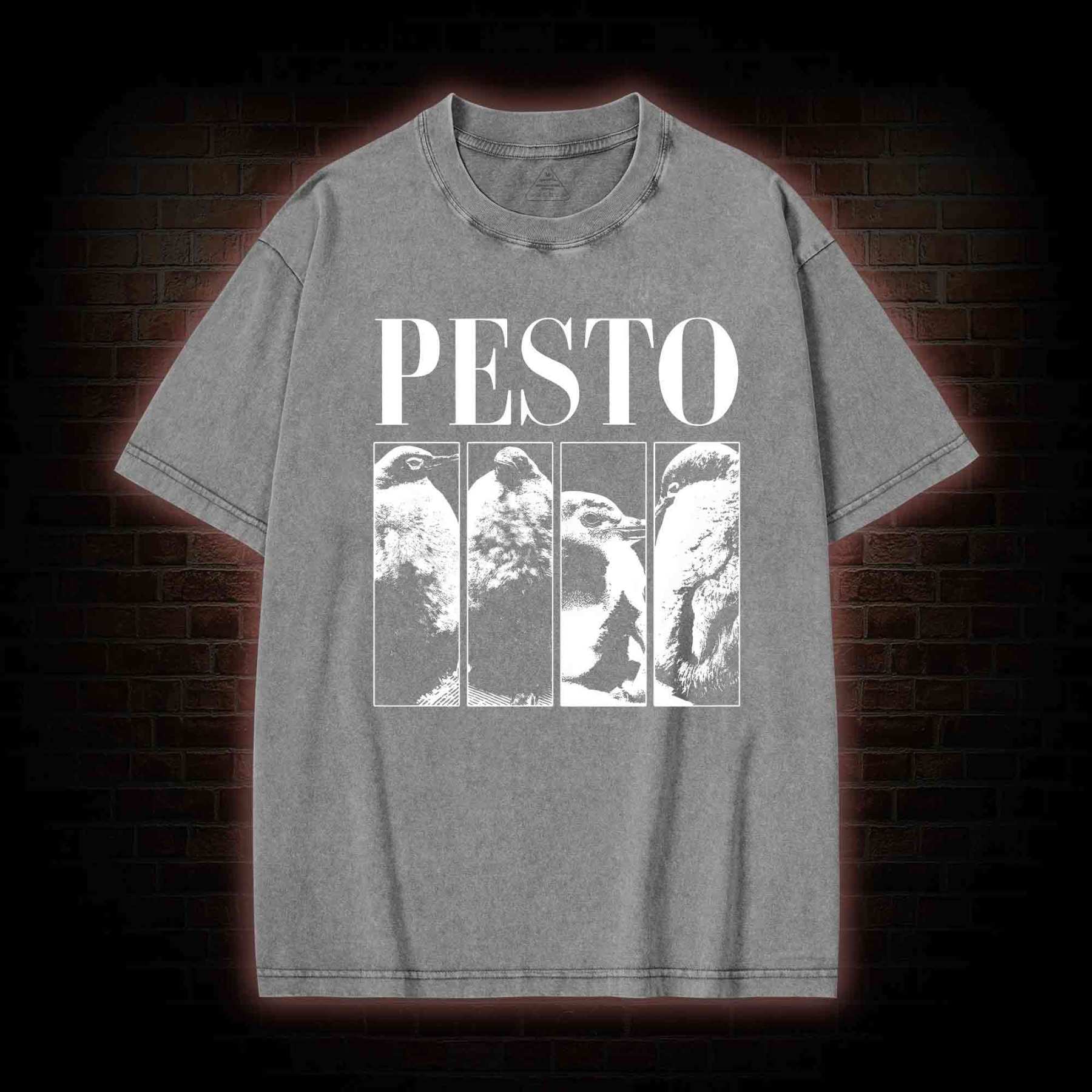 Pesto Penguin Washed T-shirt