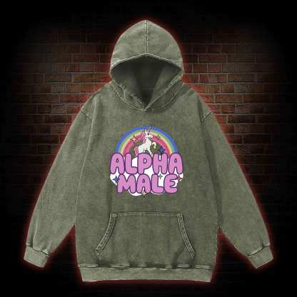 Alpha Male Washed Hoodie