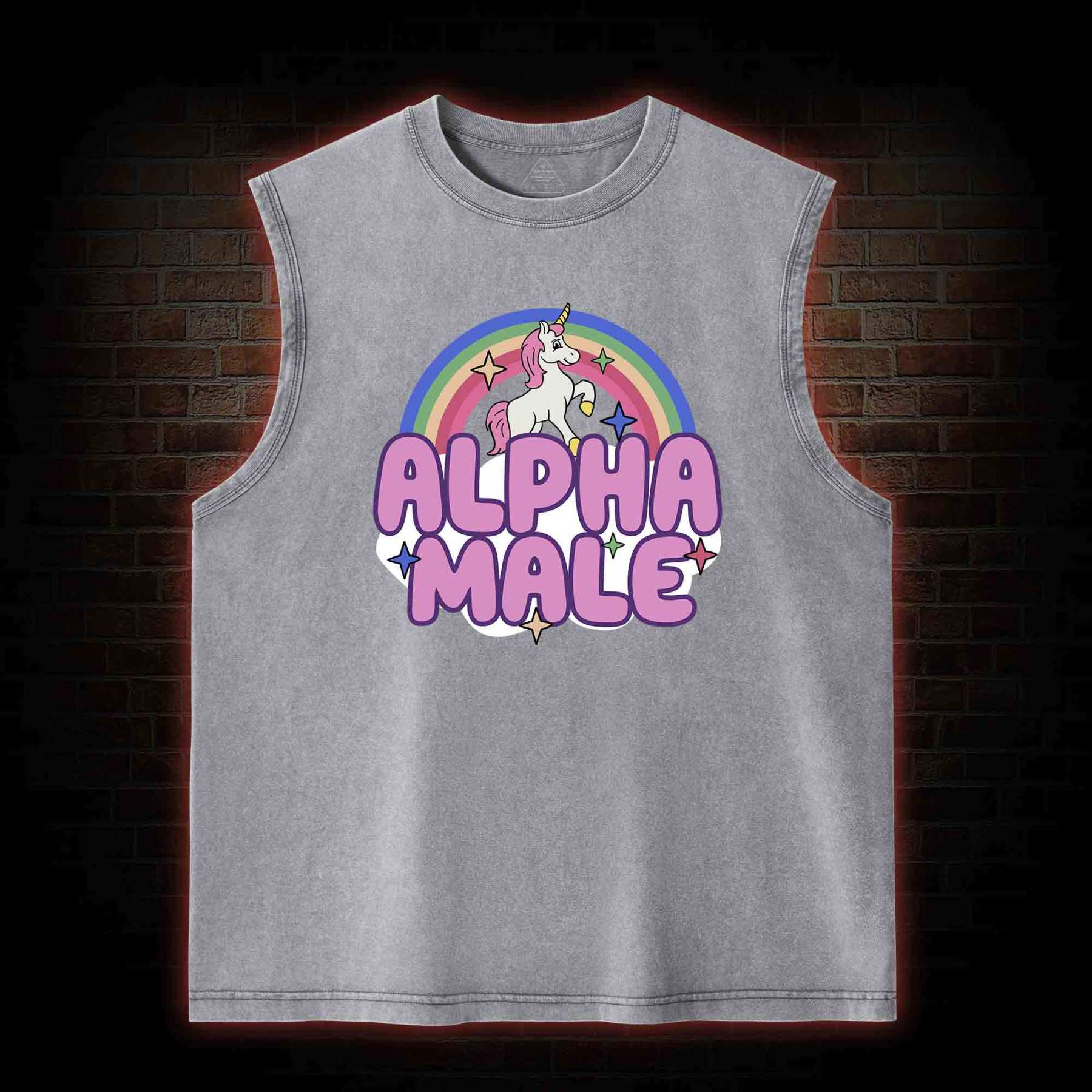 Alpha Male Washed Tank Top