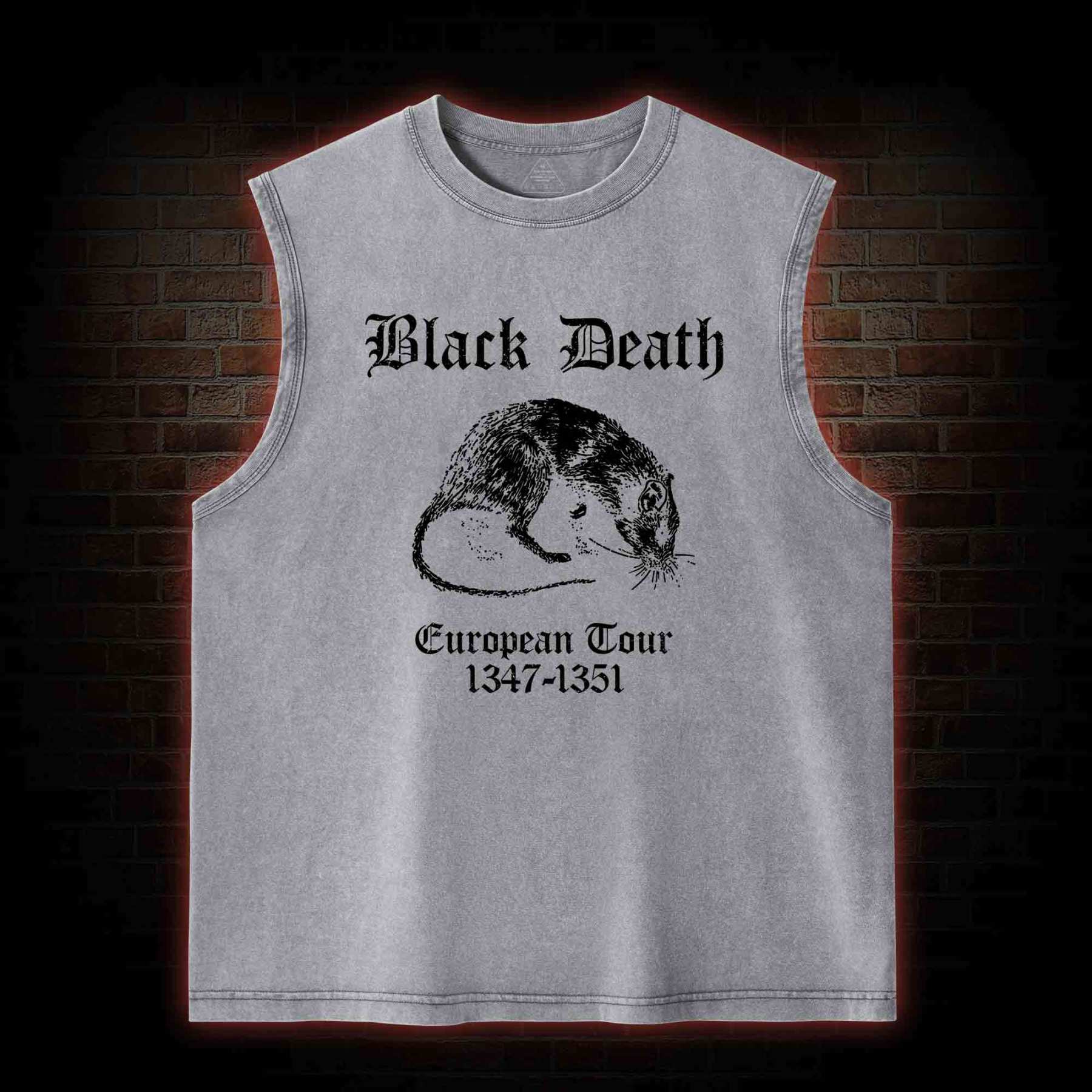 Black Death Washed Tank Top