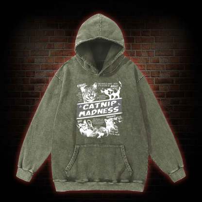 Catnip Madness Washed Hoodie
