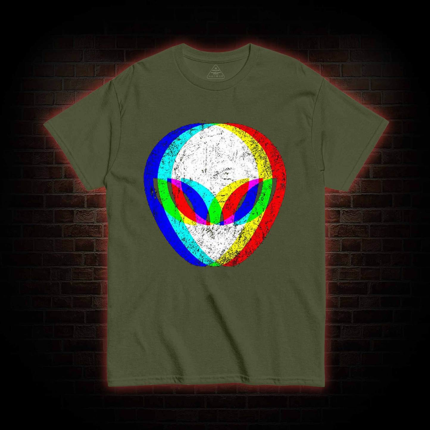 Alien Head Trippy T-shirt 