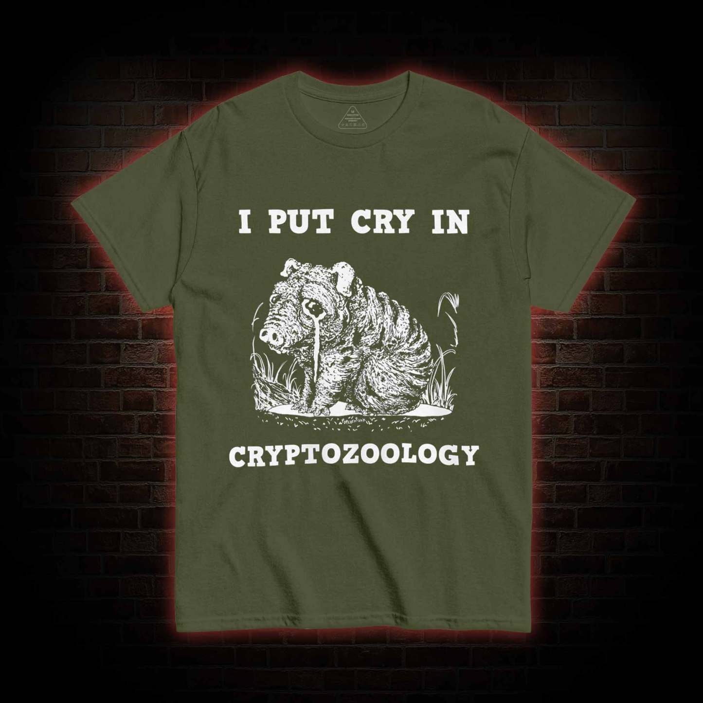 I Put Cry in Cryptozoology T-shirt 