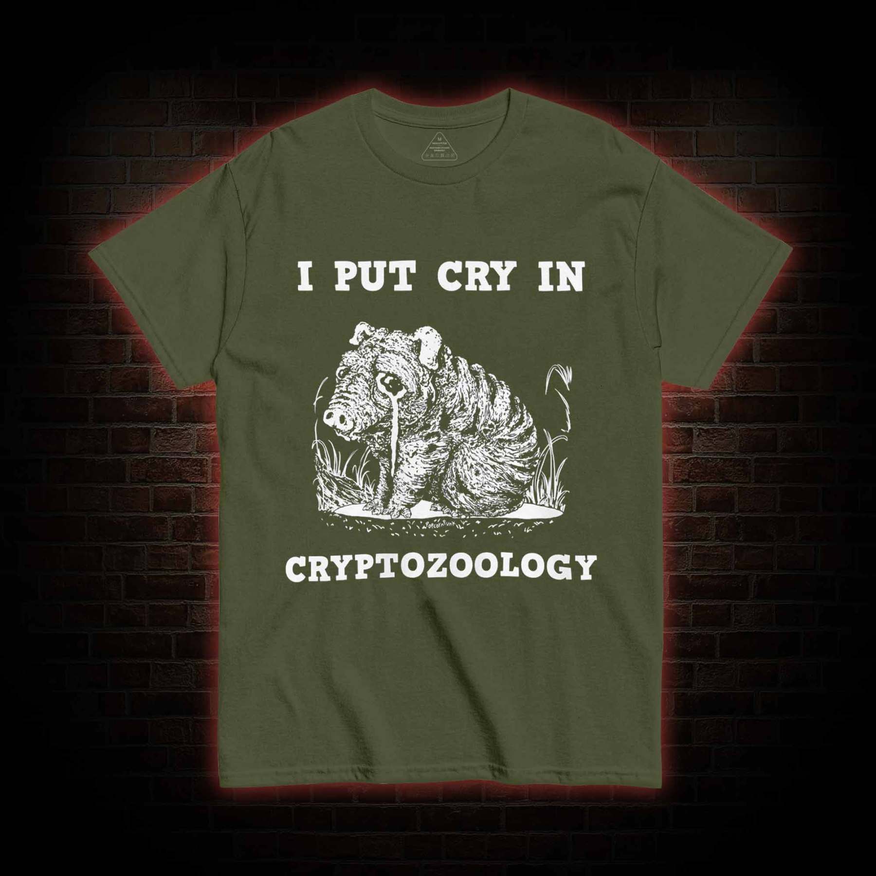 I Put Cry in Cryptozoology T-shirt 