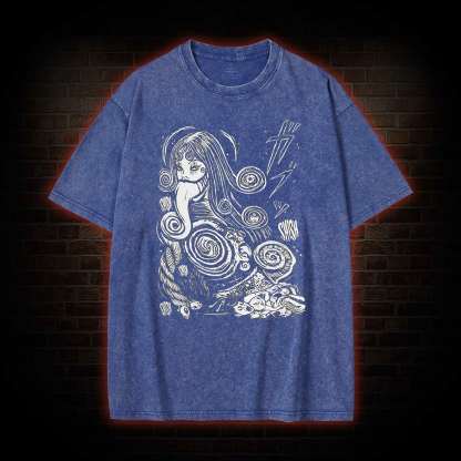 Spiral Girl Washed T-shirt