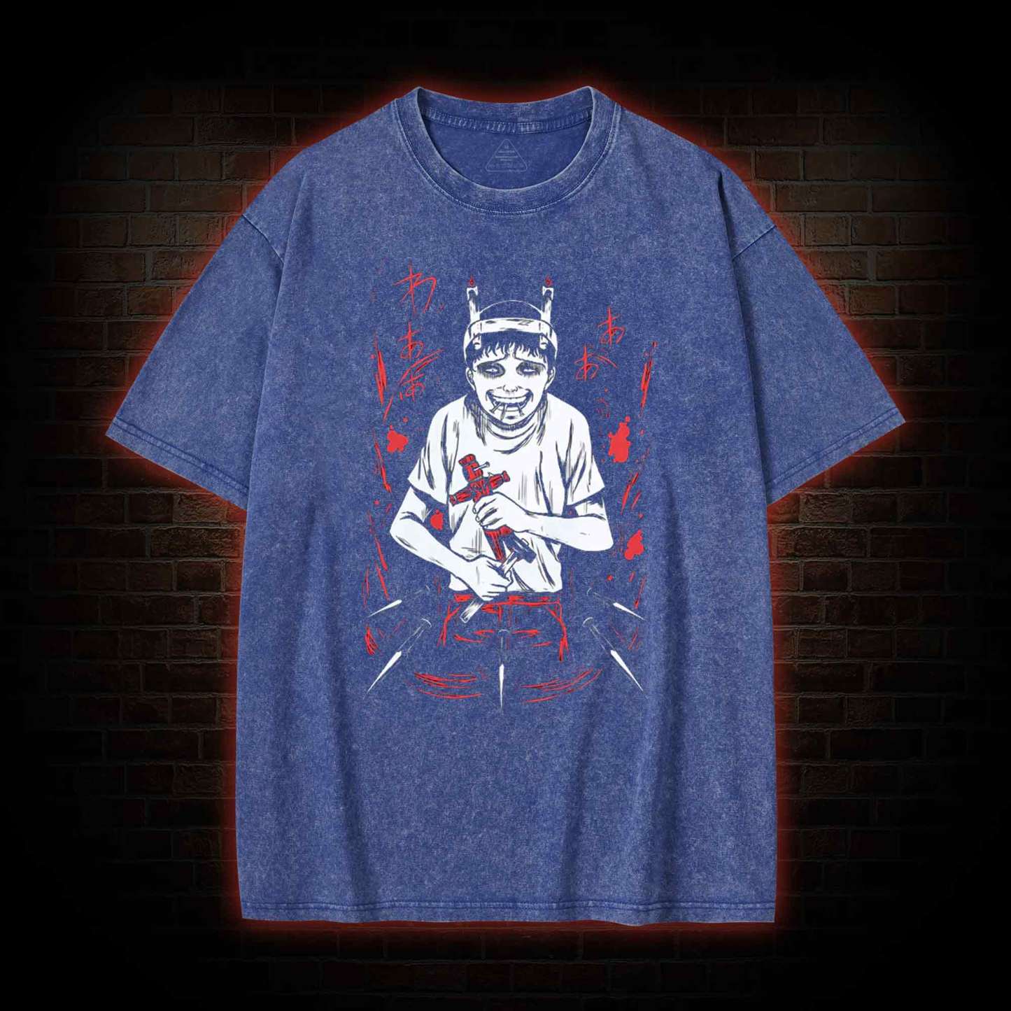 Dark Illustration Washed T-shirt