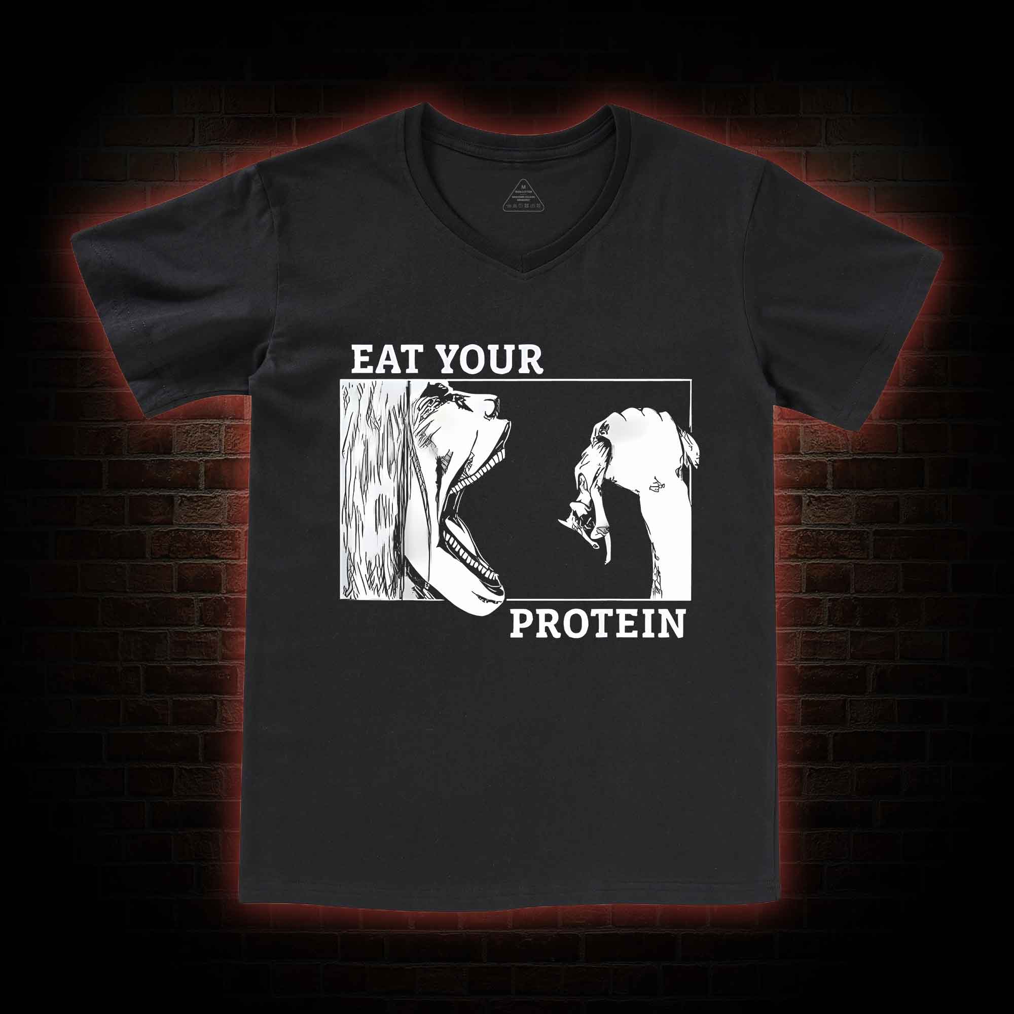 Eat Your Protein V-Neck Classic T-Shirt