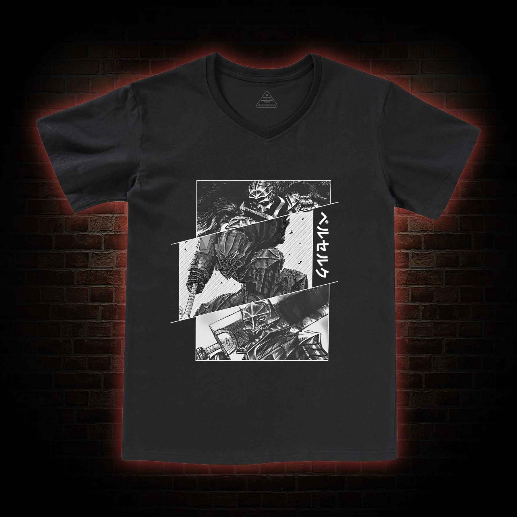 Black Swordsman V-Neck Classic T-Shirt